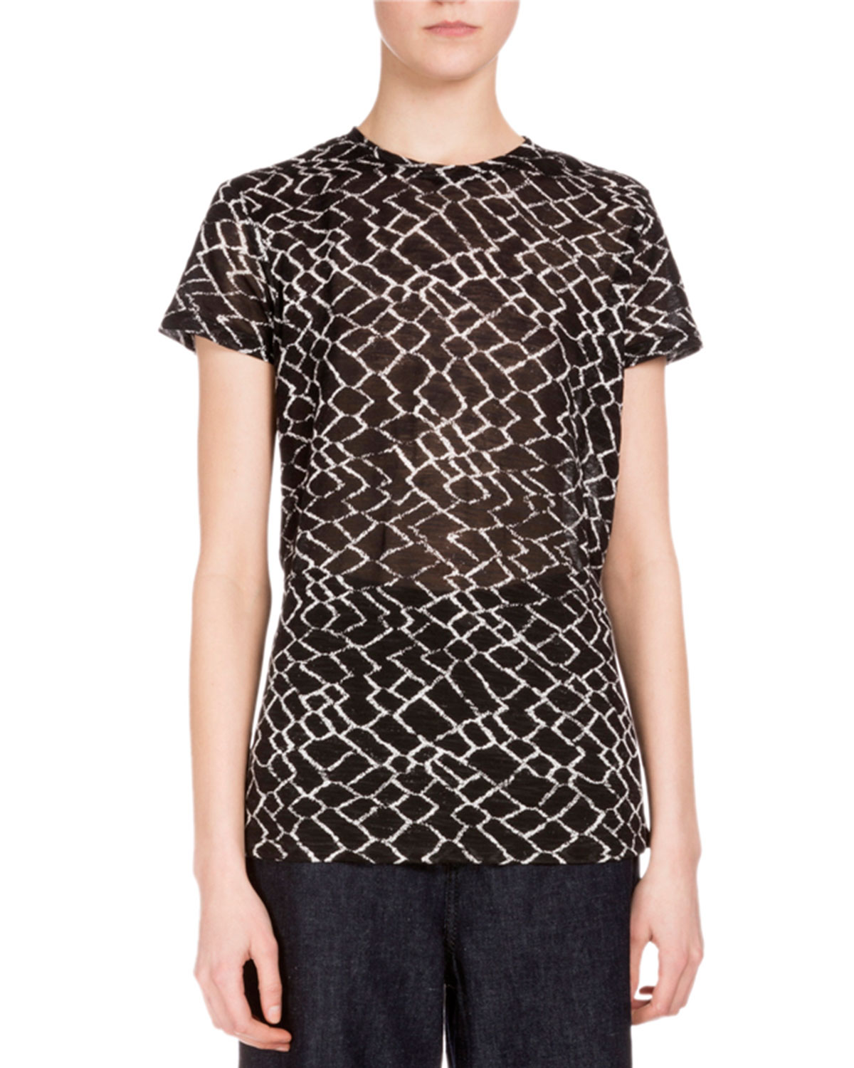 Title: Unveiling the Allure of Brand Low-Collar T-Shirts Featuring Diamond Studded Base Layer
