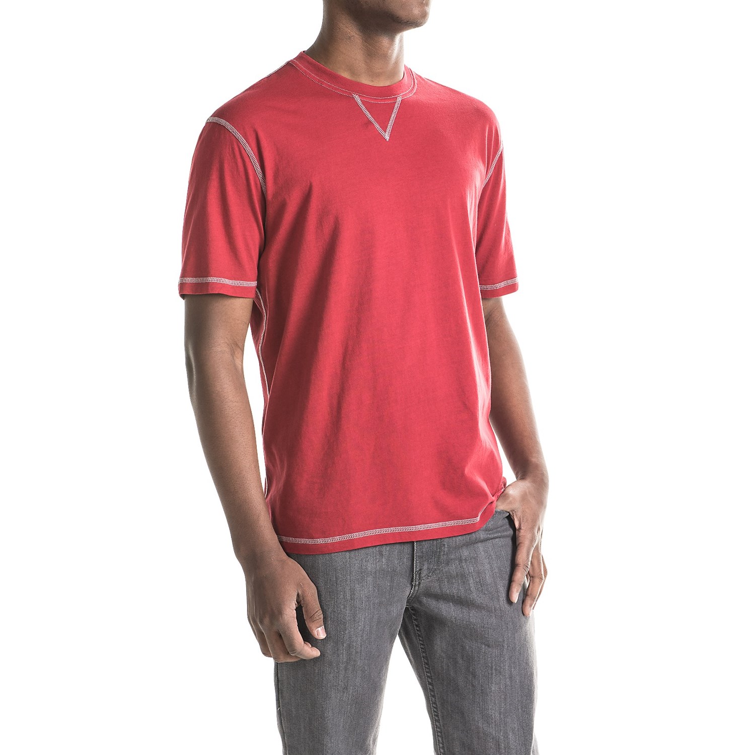 Simple Red Shirt with a Tie
