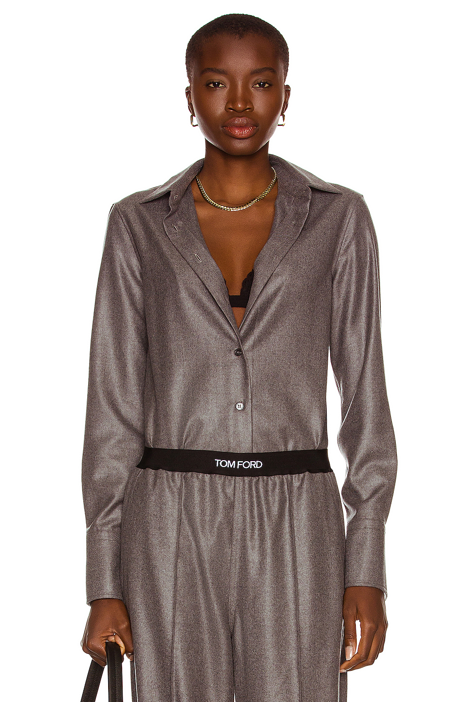 Title: The Timeless Combination: White Button-Down Shirt Paired with Gray Tie