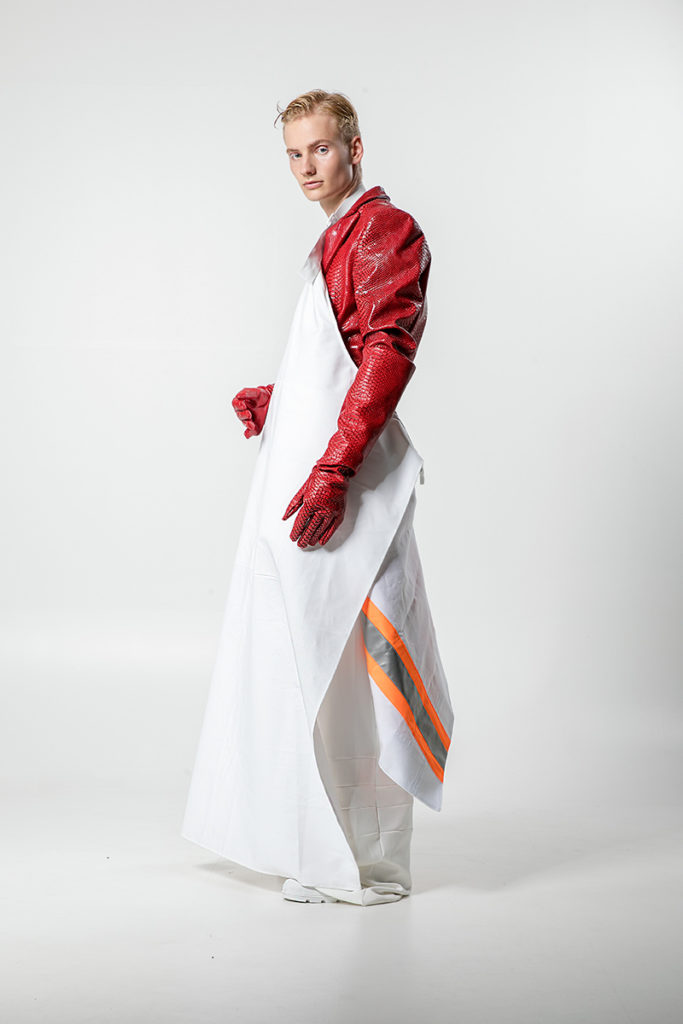 Title: The Elegant White Tie of Tim