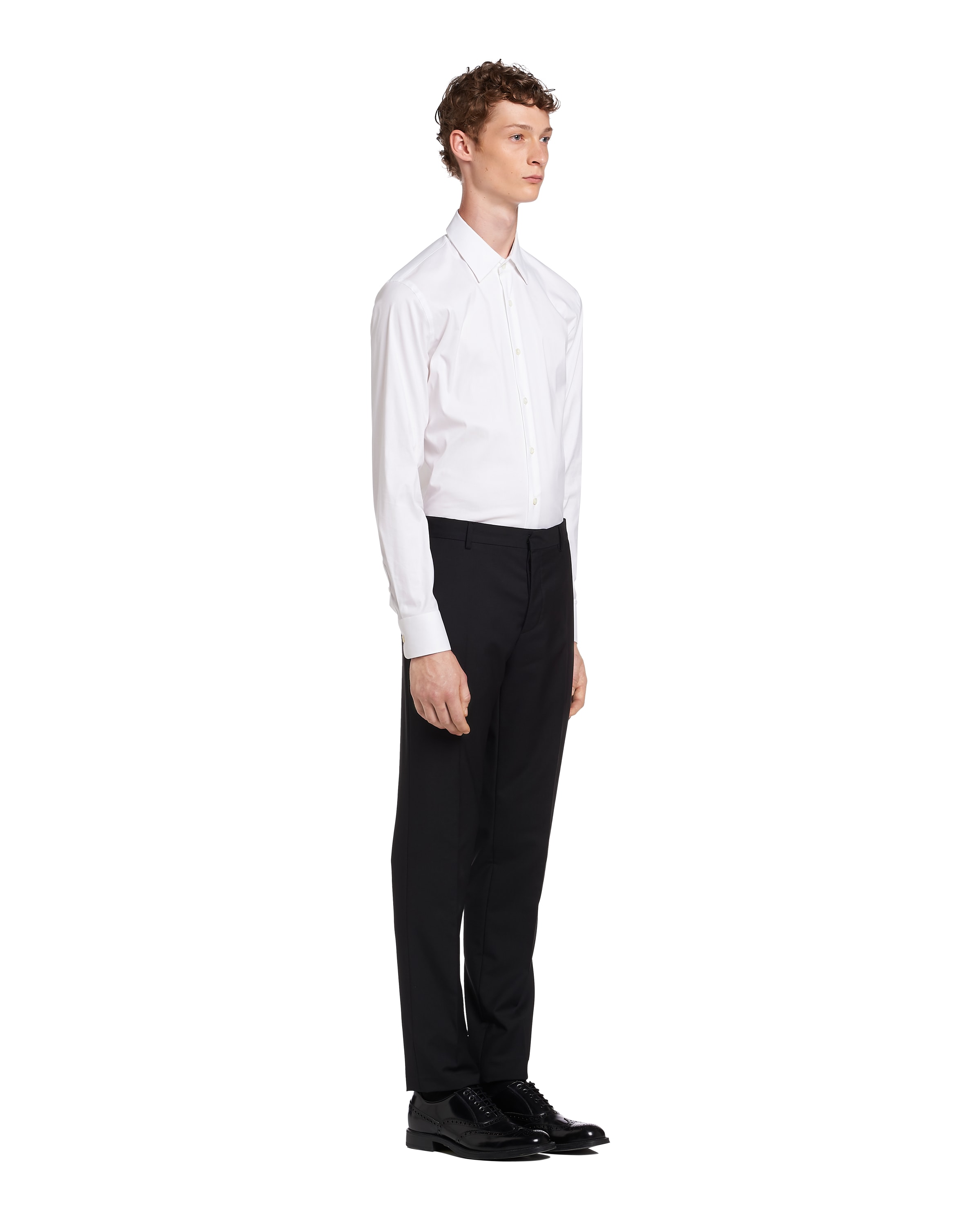 Title: Embracing the Combination of Black Suit, White Shirt, and Red Tie: A Visual Delight