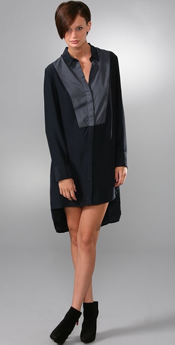 Title: mens dress shirt styles with tie variations for both front and back