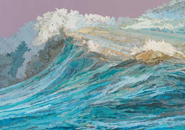 The Wave Tie in Oil Paintings