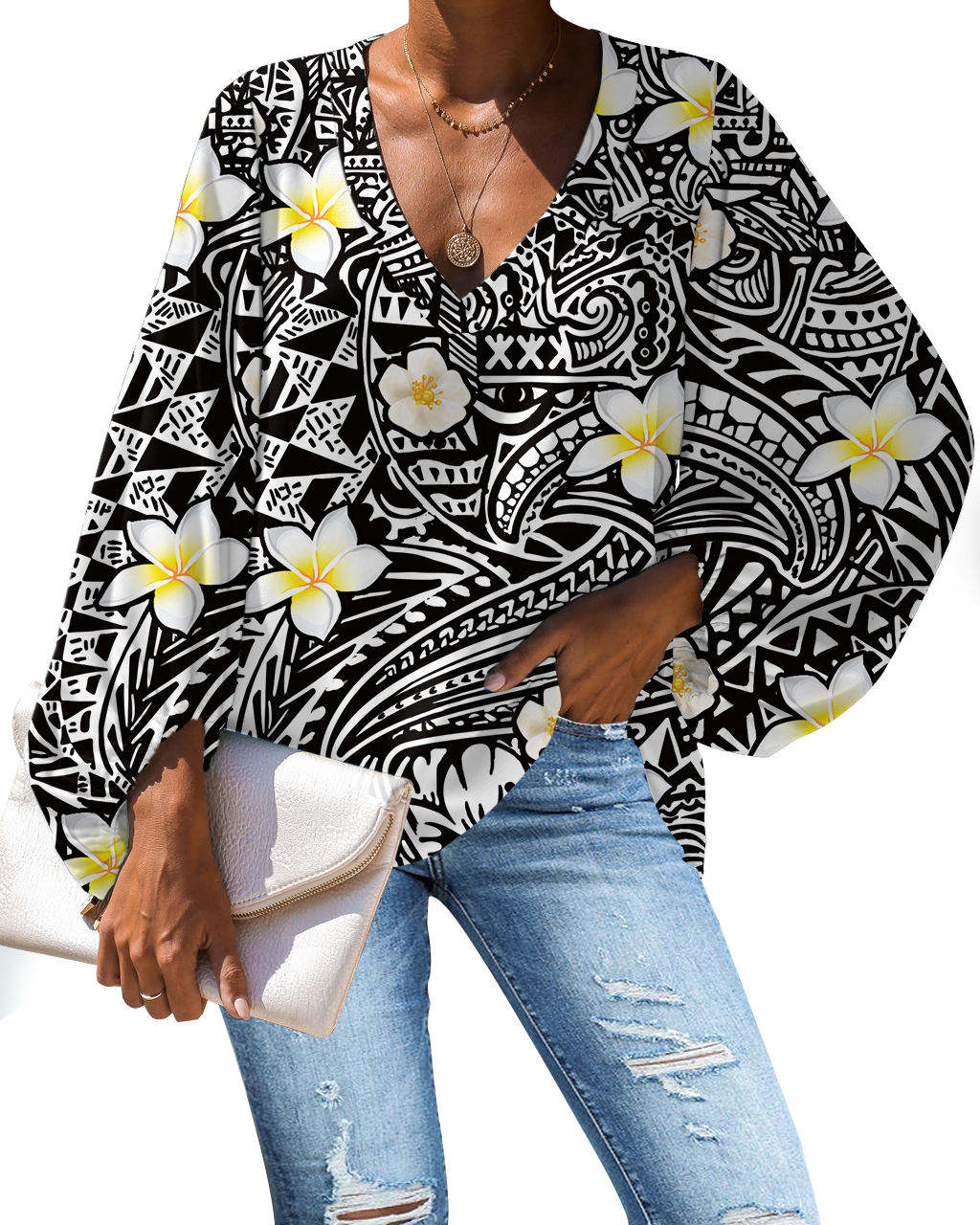 Title: The Art of Tie Patterns Combined with Blouses: A Fashionable and Sophisticated Outfit