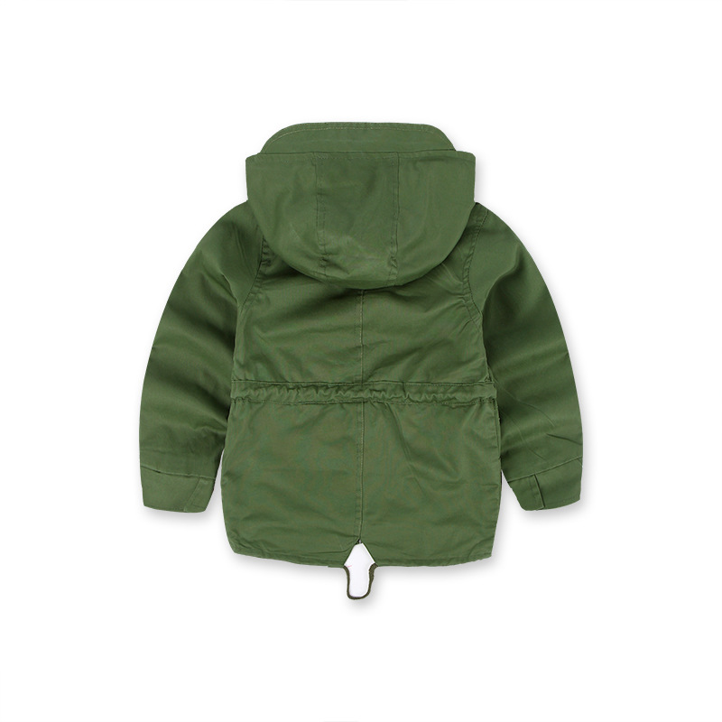 Title: The Childrens Wear Brand Name with a Green Tie