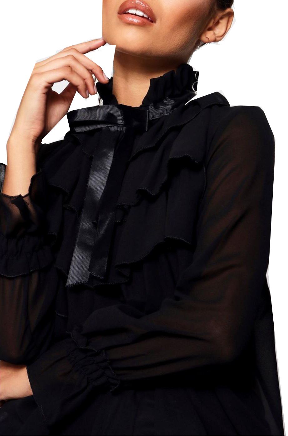 Ladies Tie-Collar Blouse and Pant: A Stylish and Comfortable Fashion Choice