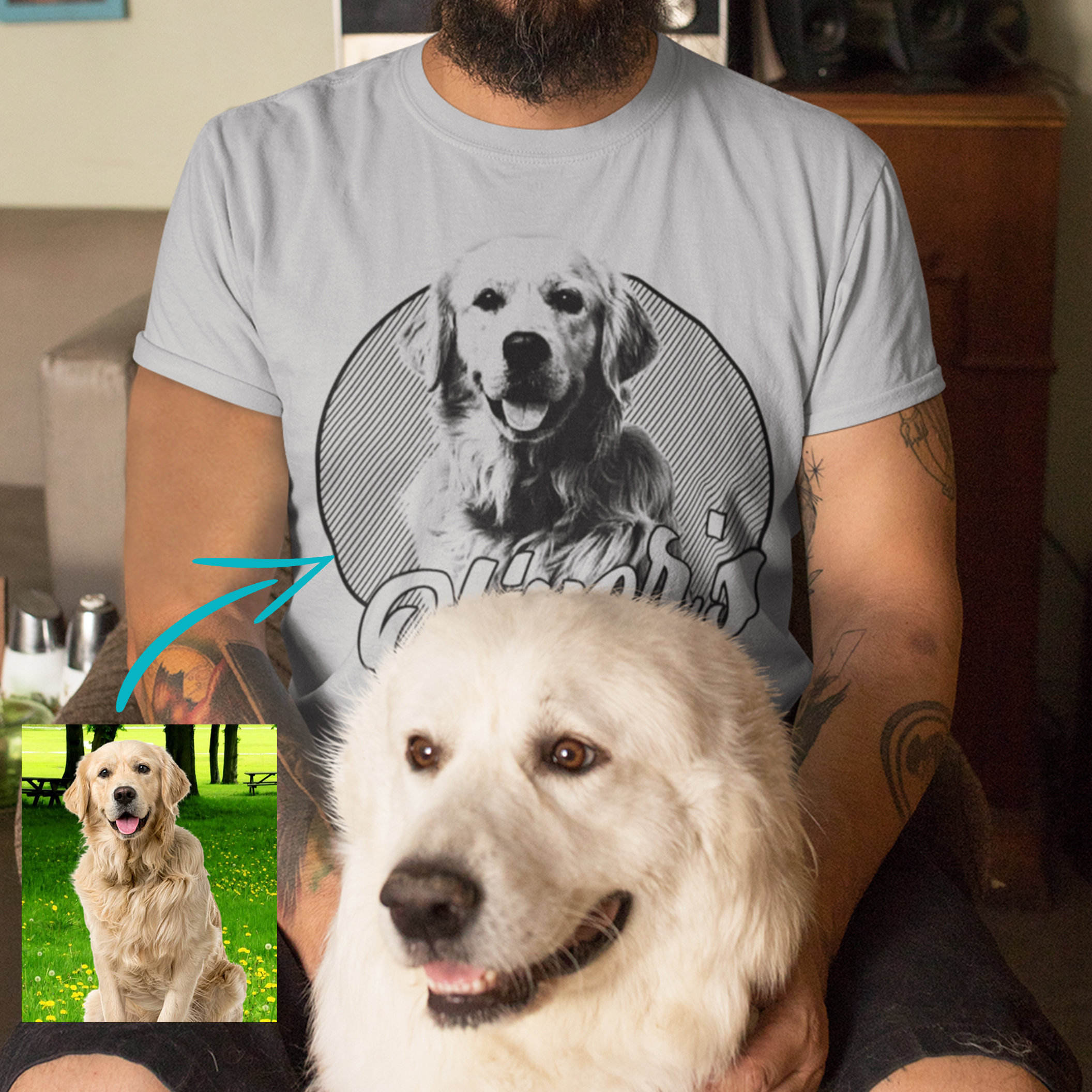 Title: The Artistic Whiskers: A Masterpiece of Dog Tie-Dye