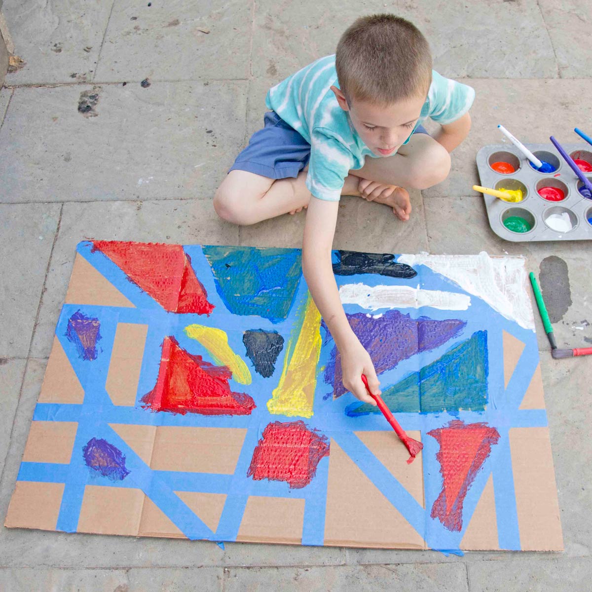 Childrens Tie Painting: A Creative and Educational Craft