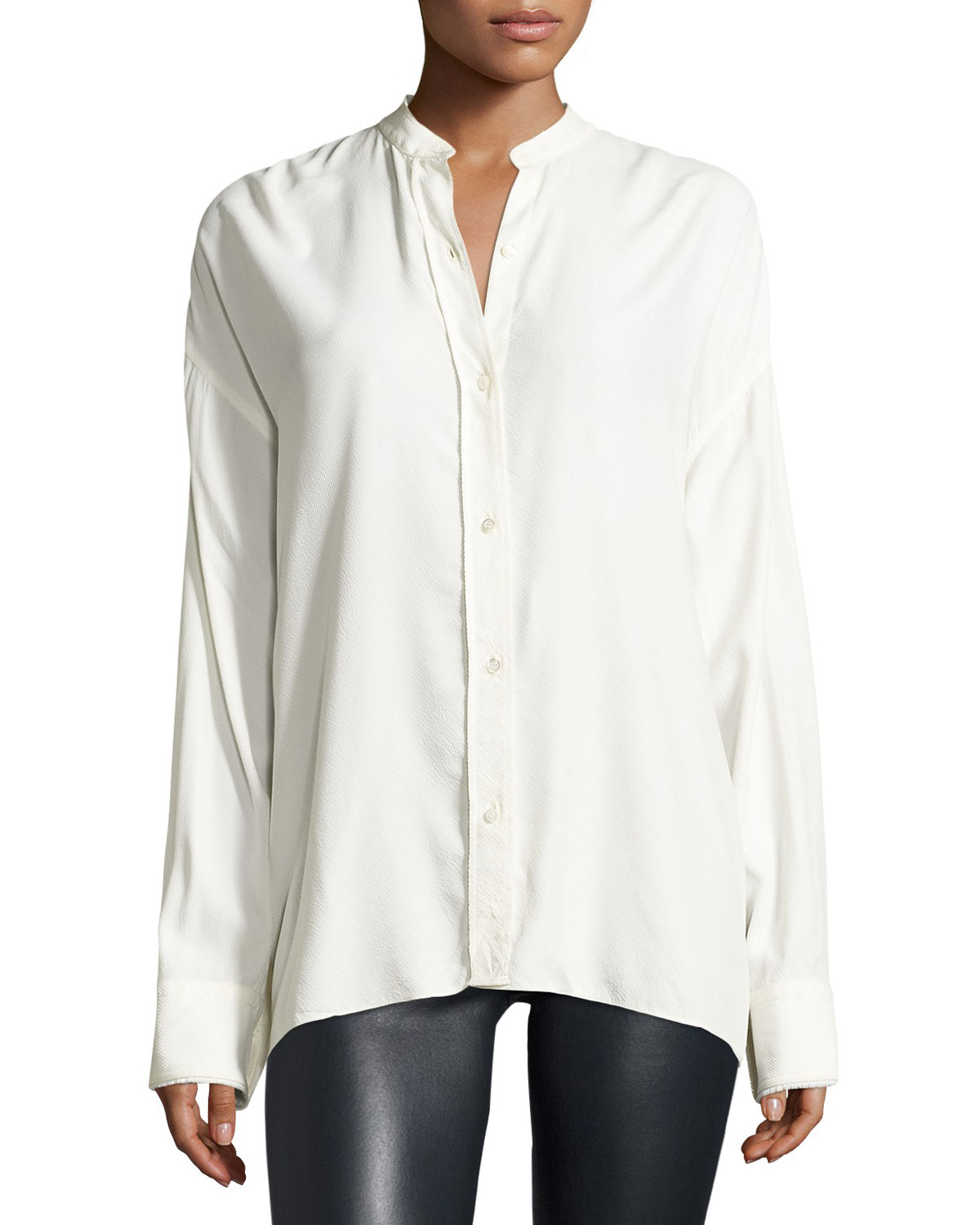 The Unique Charm of a High-Collar, Long-Sleeve Top