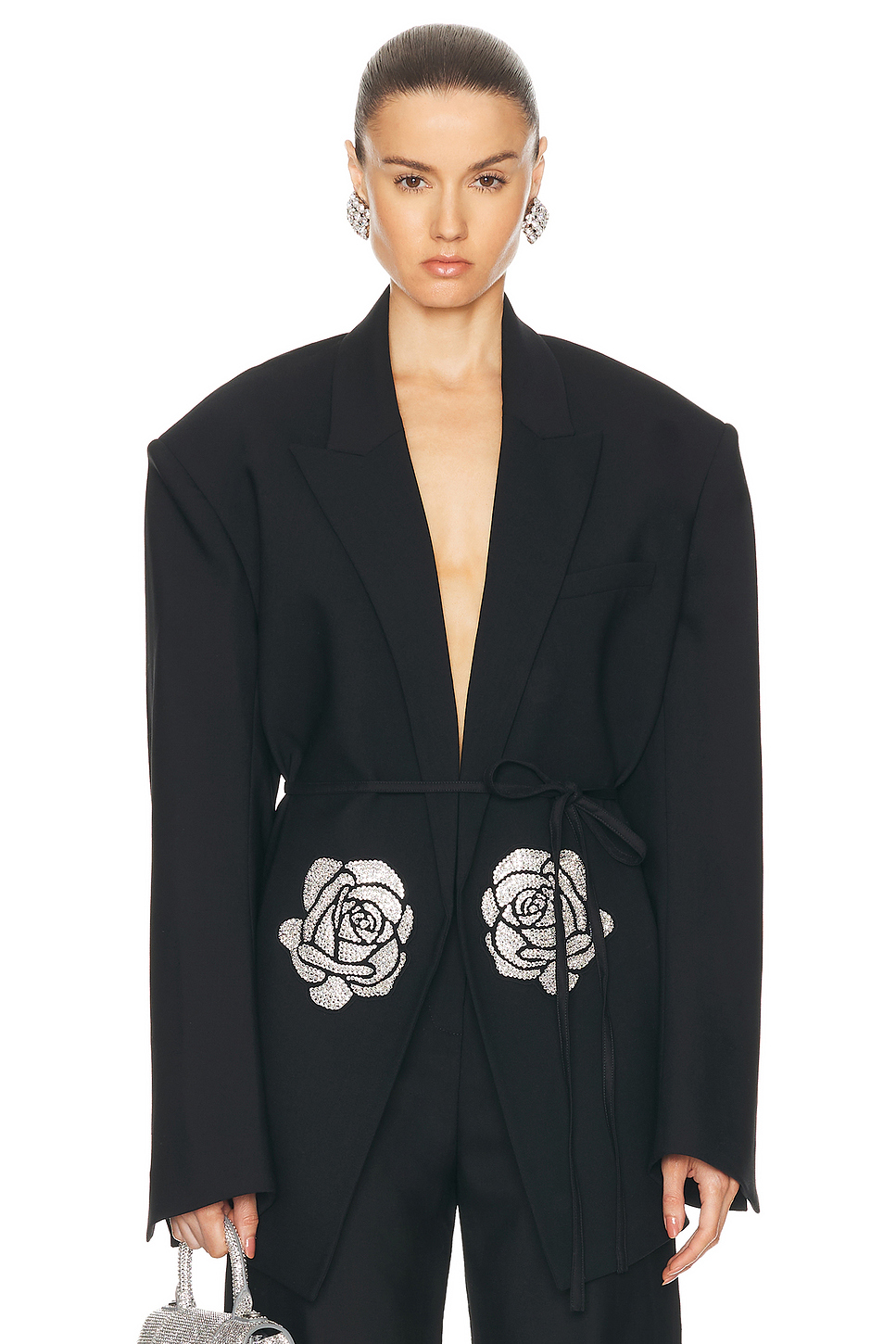 The Elegance of a Black Rose Tie