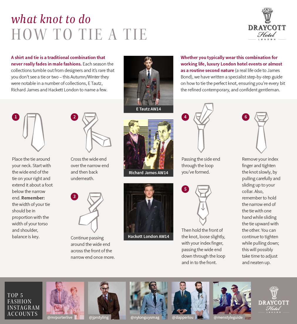 Mens Tie Knots Illustrated Guide