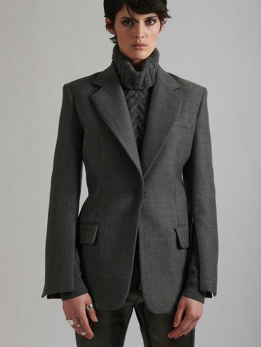 The Elegance of a Grey Tie and a Suit